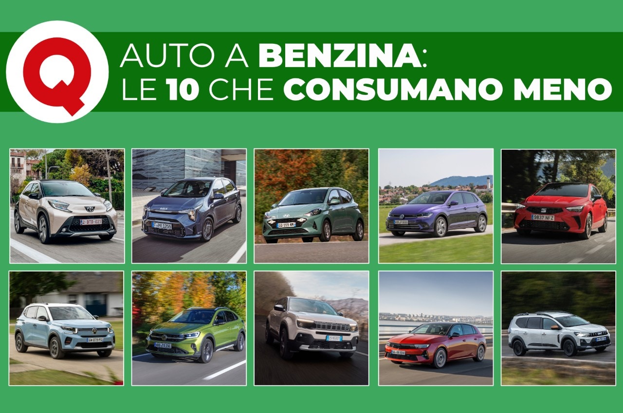 Auto a benzina, i 10 modelli che consumano meno - VIDEO