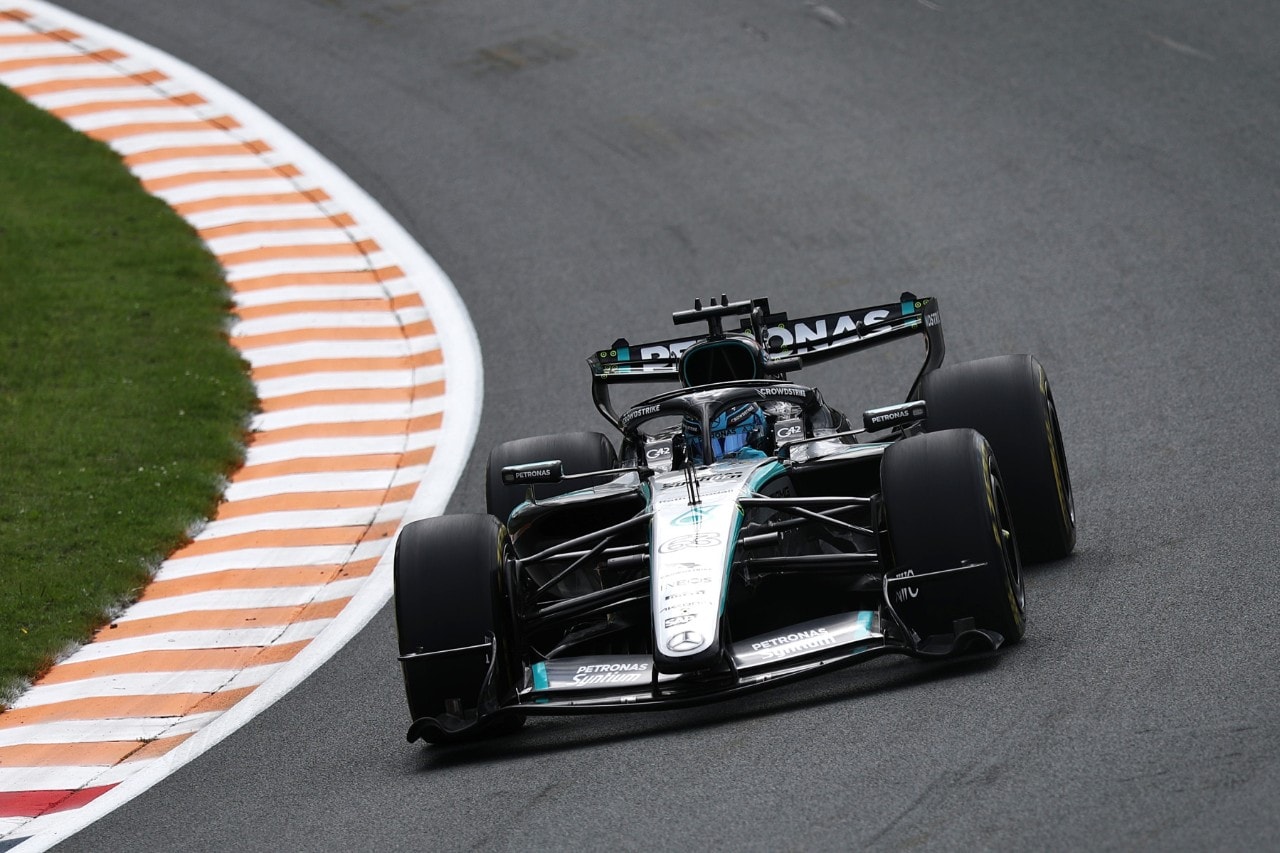 F1, Olanda: Russell davanti a tutti nelle Qualifiche Sprint
