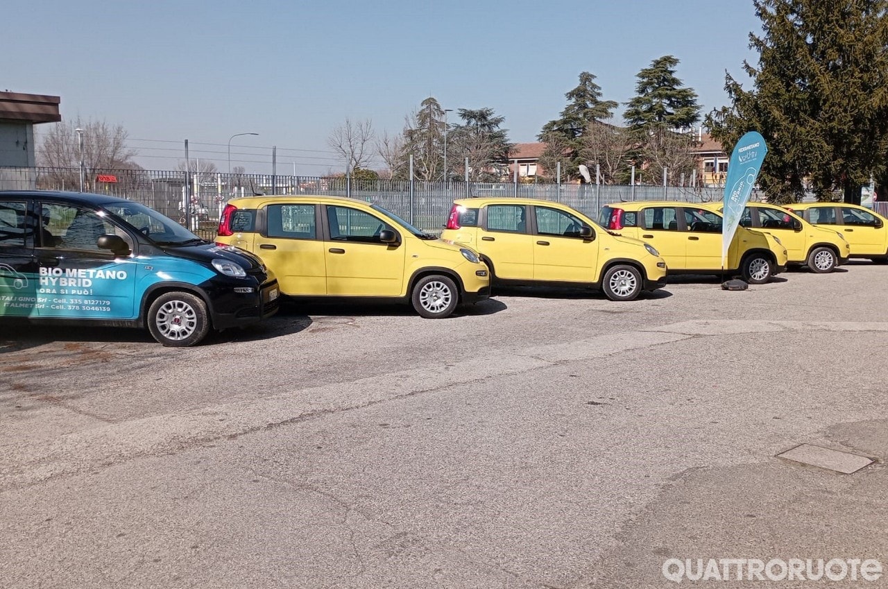 La Fiat Panda Hybrid a biometano