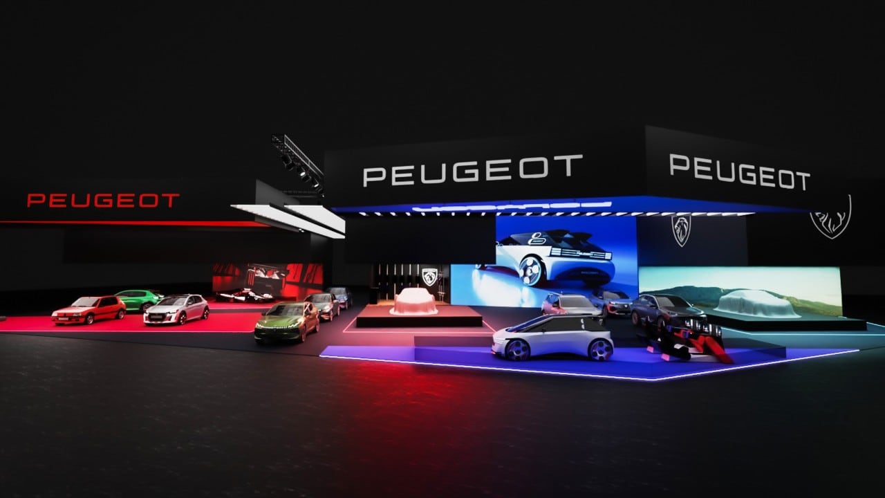 Peugeot nasconde due anteprime mondiali sotto i teli: le foto dallo stand di Parigi