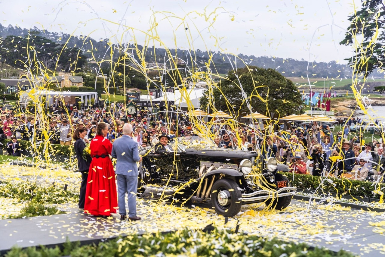 Pebble Beach incorona Hollywood: vince la Duesenberg di Clark Gable
