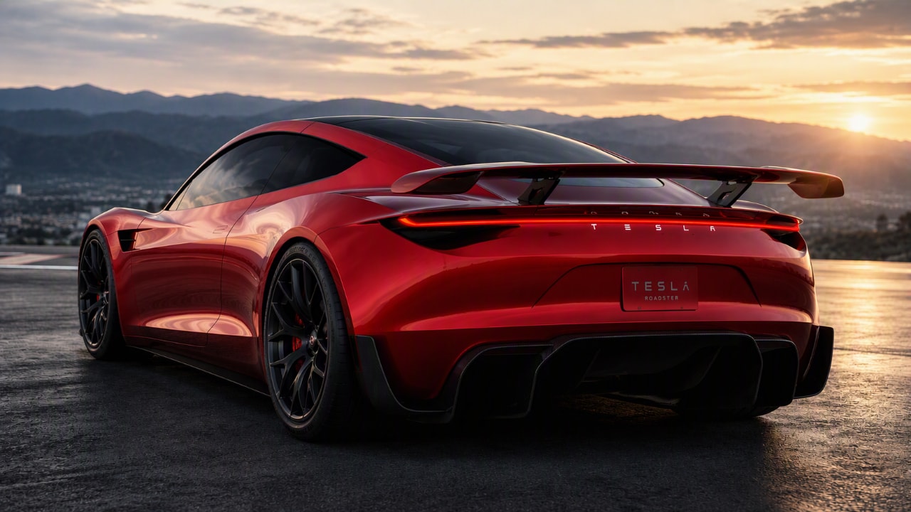 Fino a 700 kg di carico aerodinamico: il brevetto mostra la Tesla Roadster?