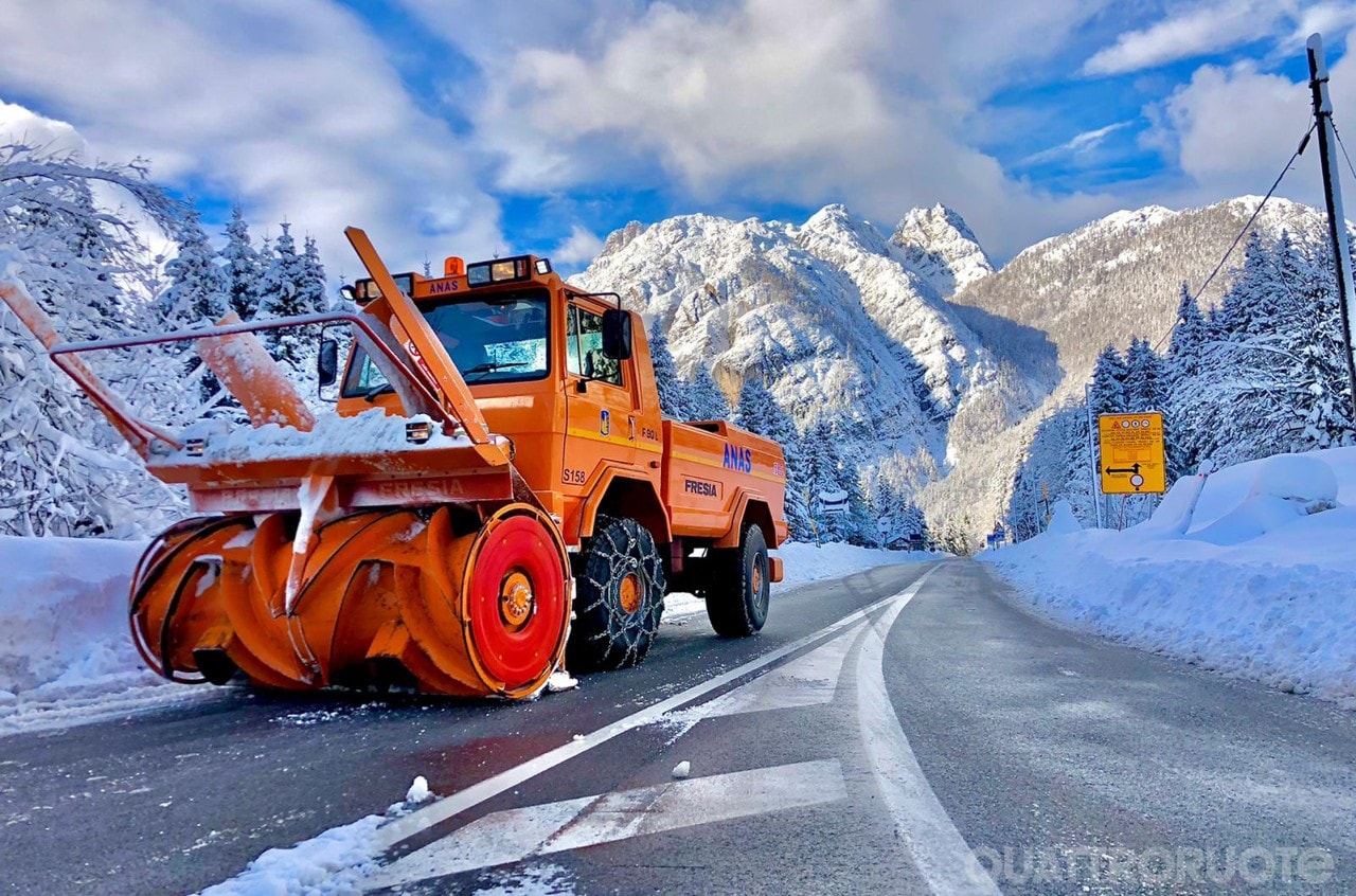 Scatta il piano neve: 32 mila km sorvegliati e 2.200 mezzi pronti