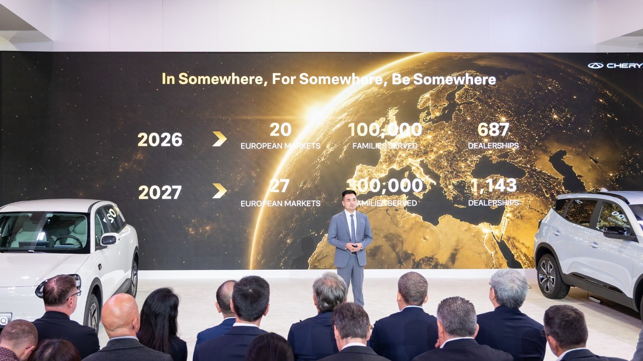 Chery vuole triplicare le vendite in Europa: obiettivo 300 mila auto nel 2027