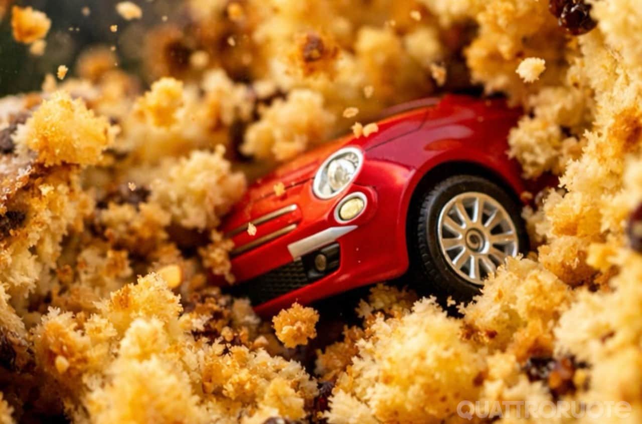 Quando l'automobile entra nel panettone