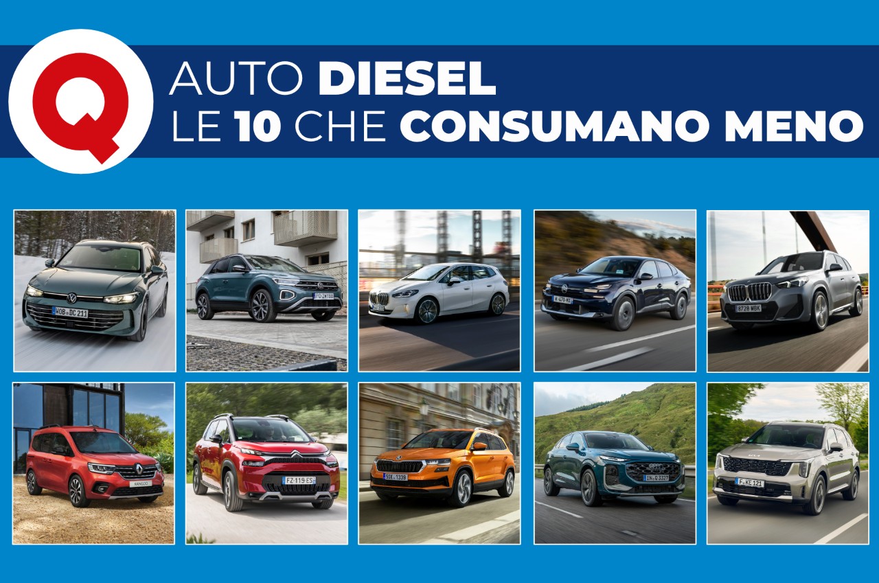Auto diesel: i 10 modelli che consumano meno secondo il Centro Prove Quattroruote