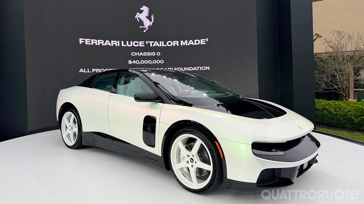 Ferrari Luce, è record all'asta: 40 milioni di dollari per la prima elettrica di Maranello
