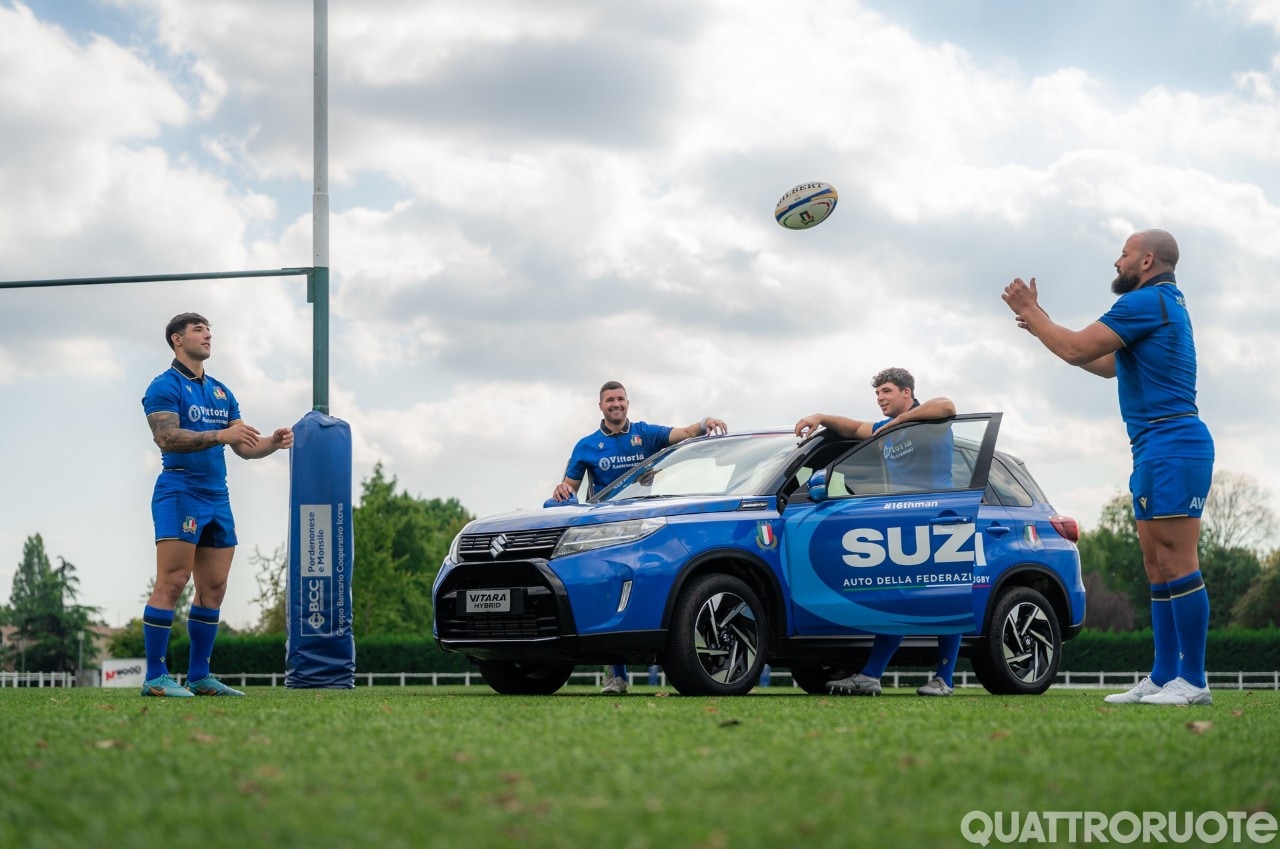 Suzuki scende in campo: la S sulle maglie dell’Italia al Six Nations 2026