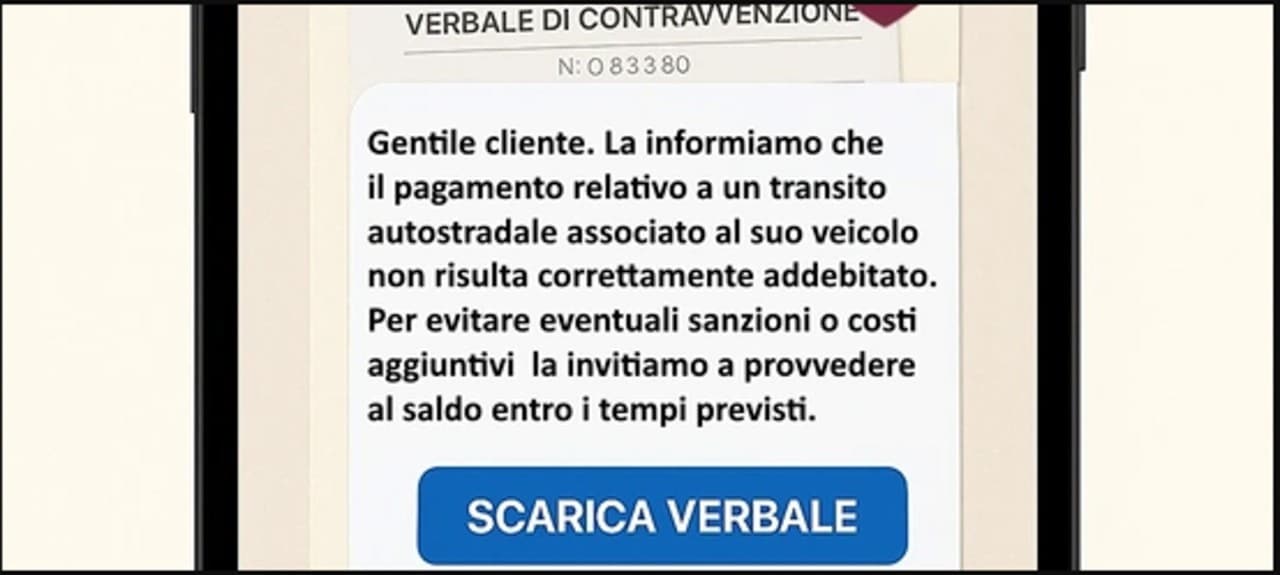 Pedaggi autostradali non pagati: la nuova truffa su WhatsApp